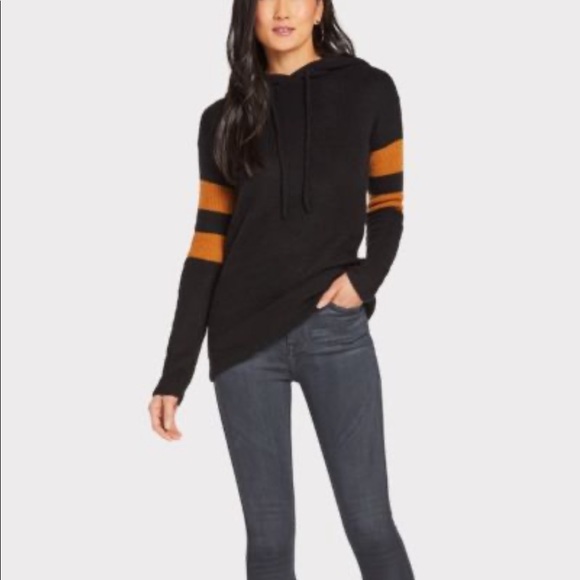 Evereve Sweaters Evereve Varsity Hooded Sweater Poshmark